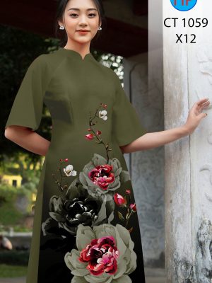 Vải Áo Dài Hoa Hồng AD CT1059 27